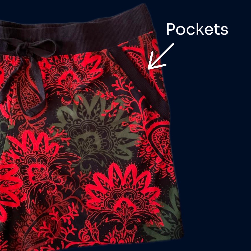 LuLaRoe Dream Collection Carol PJ Shorts w/ Pockets Size Large - Picture 4 of 7